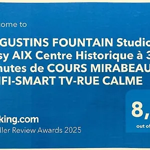 Apartment Augustins Fountain Studio: Cozy Historic Aix Center Retreat Aix-en-Provence